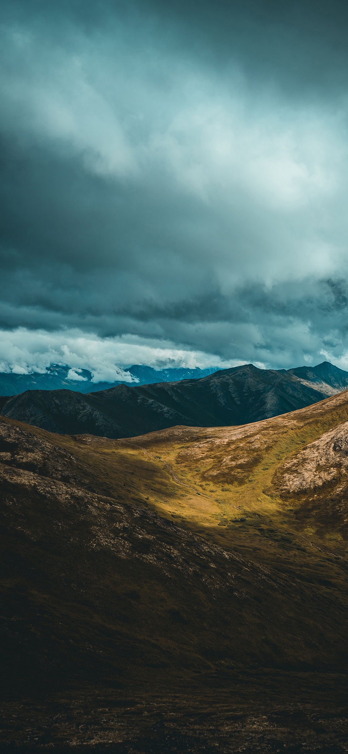 [2436×1125]山 大自然 多云 山川 苹果手机壁纸图片