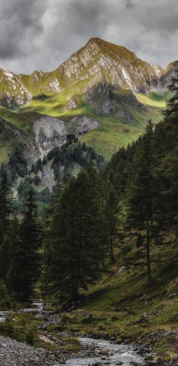 [2436x1125]山 高山 绿植 植被 苹果手机壁纸图片