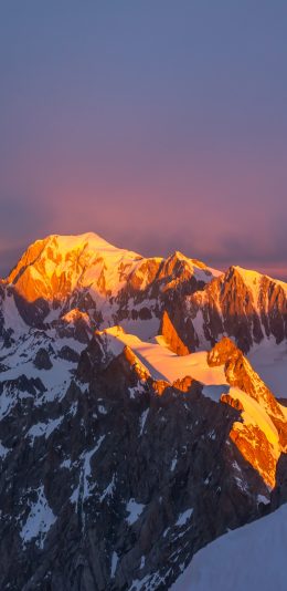 [2436x1125]山峰 美景 雪山 自然 壮观 苹果手机壁纸图片