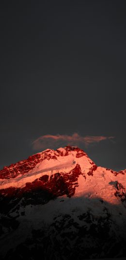 [2436x1125]山峰 雪山 白雪覆盖 苹果手机壁纸图片