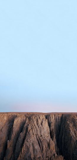 [2436x1125]山崖 悬崖峭壁 荒漠 大自然 苹果手机壁纸图片