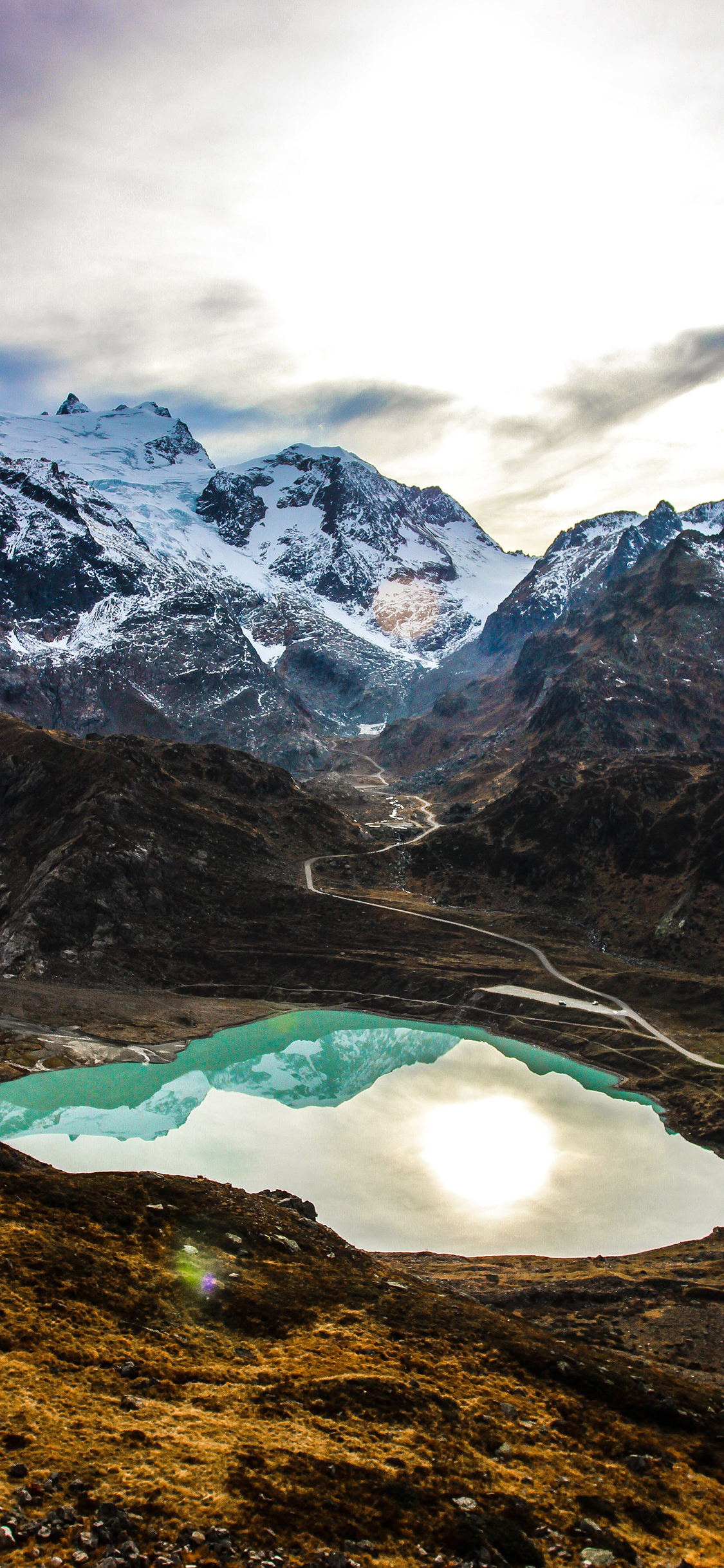 [2436×1125]山川 湖水 自然 美色 苹果手机壁纸图片