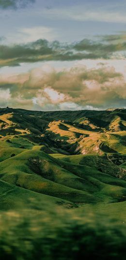 [2436x1125]山川 绿色 大自然 平原 苹果手机壁纸图片