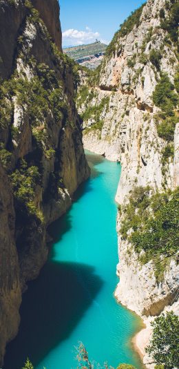 [2436x1125]山水 唯美 景色 阳关 苹果手机壁纸图片