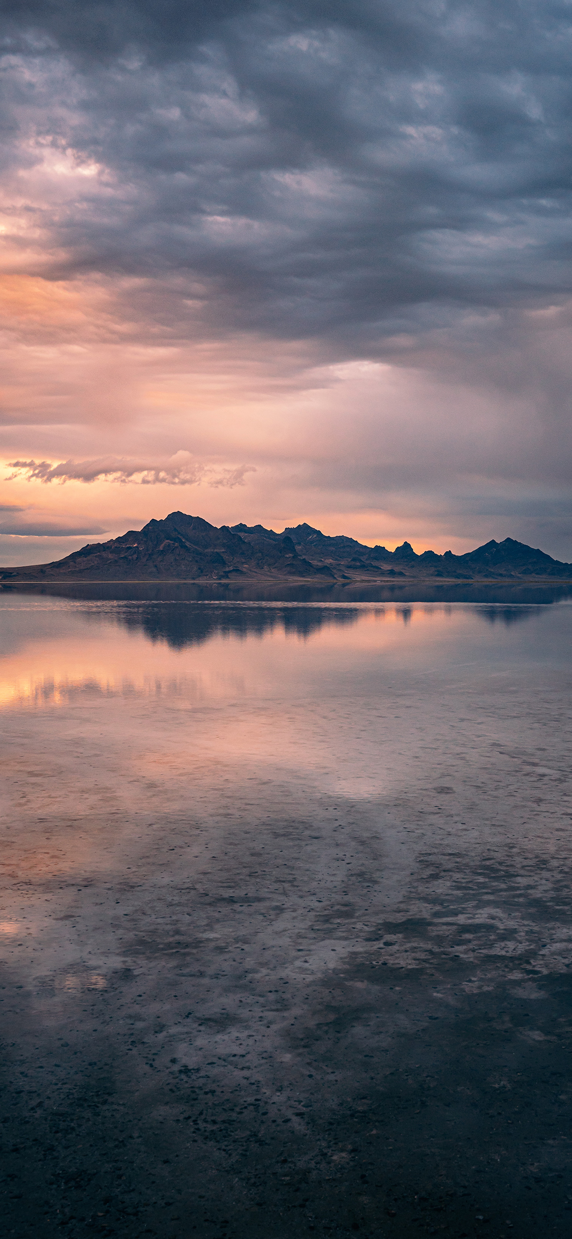 [2436×1125]山水 大海 夕阳 云海 苹果手机壁纸图片