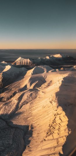 [2436x1125]山河 冰山 白雪覆盖 壮观 苹果手机壁纸图片