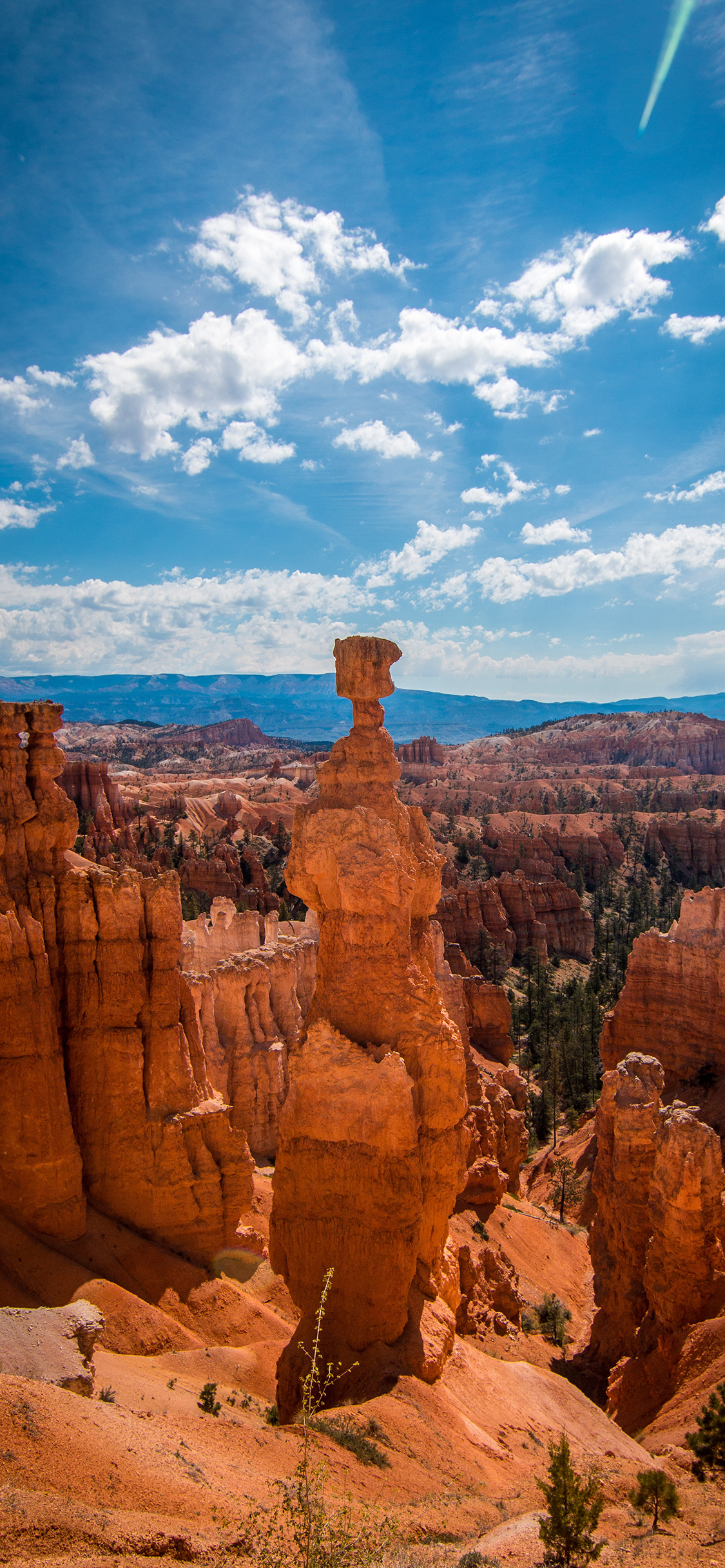 [2436×1125]峡谷 石林 石头 天空 苹果手机壁纸图片