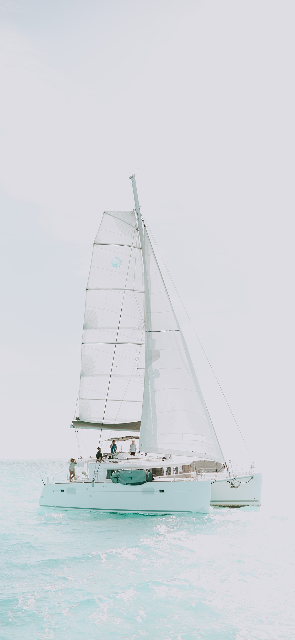 [2436×1125]帆船 还有 游乐 阳光 苹果手机壁纸图片