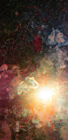 [2436x1125]庆祝 气氛 烟火 绽放 苹果手机壁纸图片