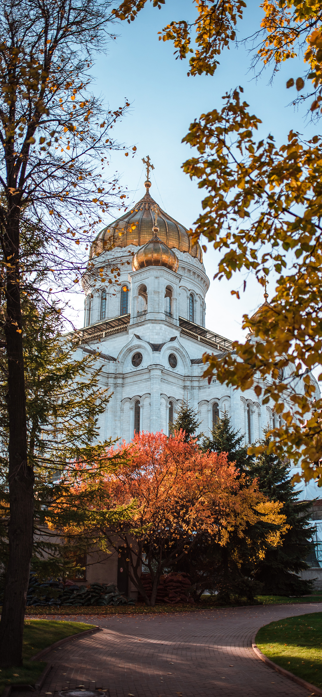[2436×1125]庭院 建筑 城堡 异域 苹果手机壁纸图片