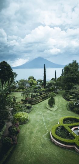 [2436x1125]庭院 绿化 植被 度假 苹果手机壁纸图片