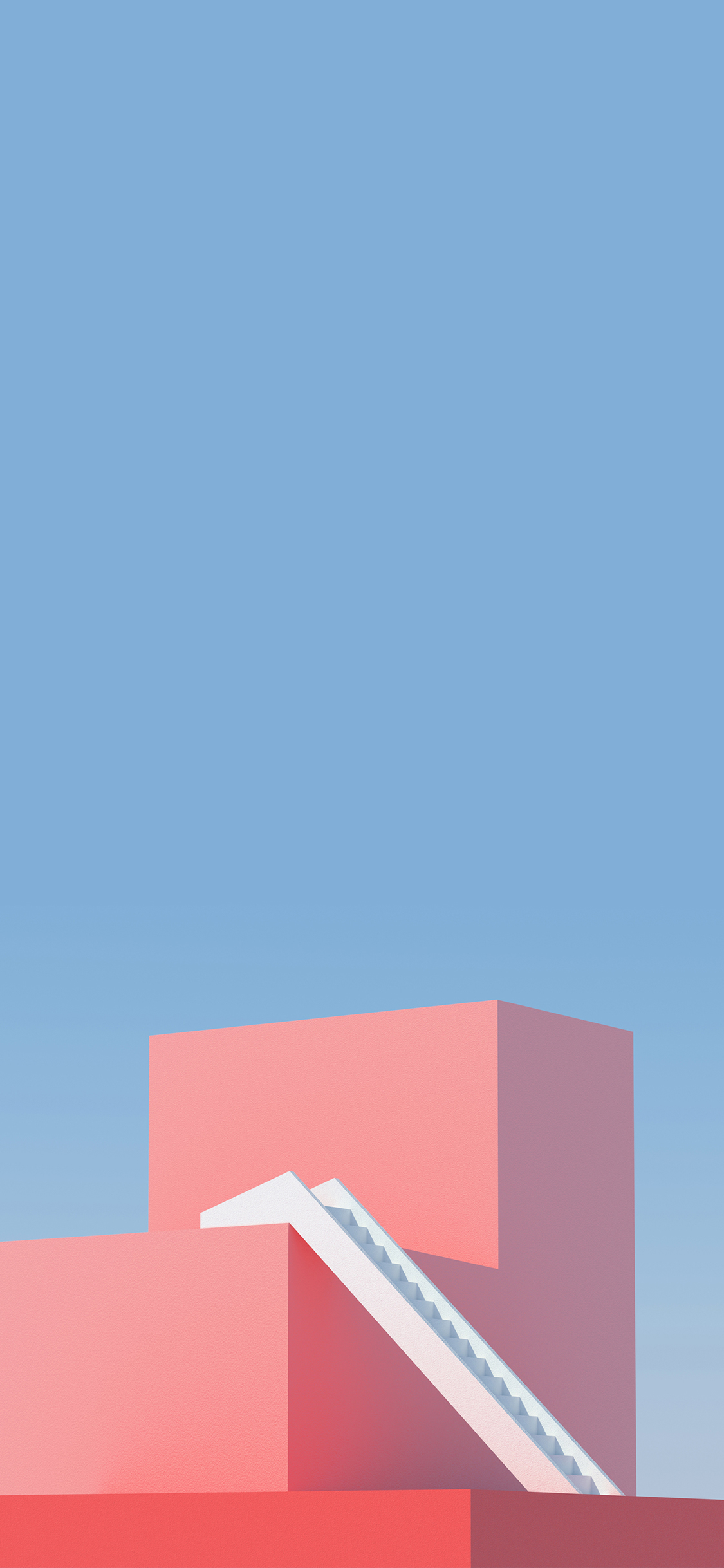 [2436×1125]建筑 几何 楼梯 简约 现代 苹果手机壁纸图片