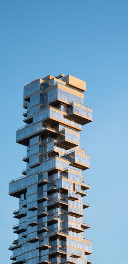 [2436x1125]建筑 几何 立体 设计 现代 苹果手机壁纸图片