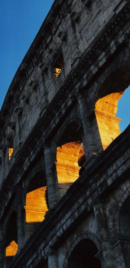 [2436x1125]建筑 古老 柱子 拱门 欧式 苹果手机壁纸图片