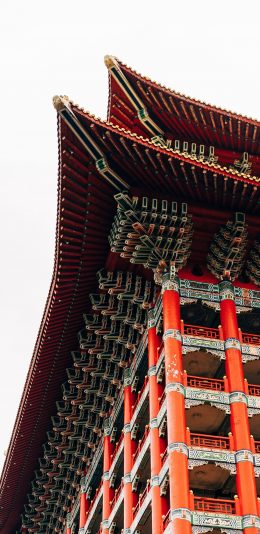 [2436x1125]建筑 古风 设计 塔楼 苹果手机壁纸图片