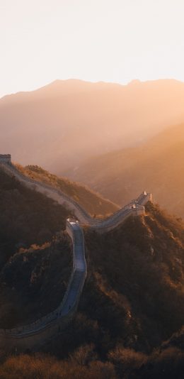 [2436x1125]建筑 地标 万里长城 中国 苹果手机壁纸图片
