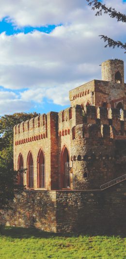 [2436x1125]建筑 城堡 异域 庭院 苹果手机壁纸图片