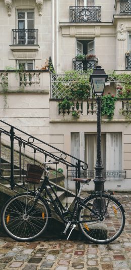 [2436x1125]建筑 城市 室外 单车 街景 苹果手机壁纸图片