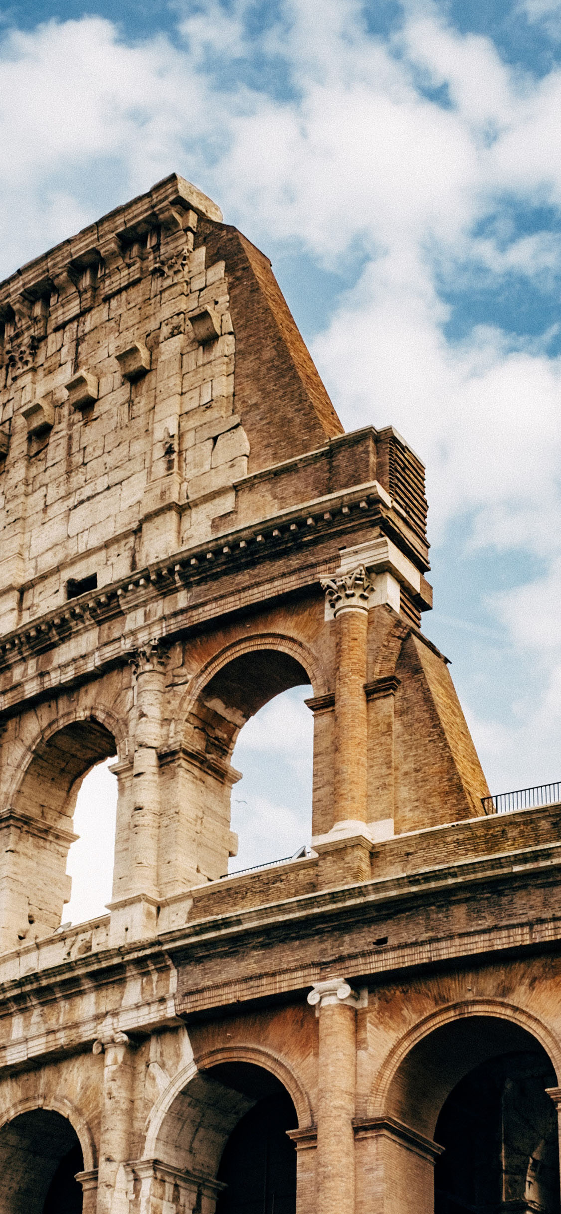 [2436×1125]建筑 墙壁 罗马斗兽场 景点 苹果手机壁纸图片