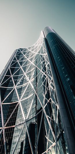 [2436x1125]建筑 大楼 城市 高楼大厦 苹果手机壁纸图片