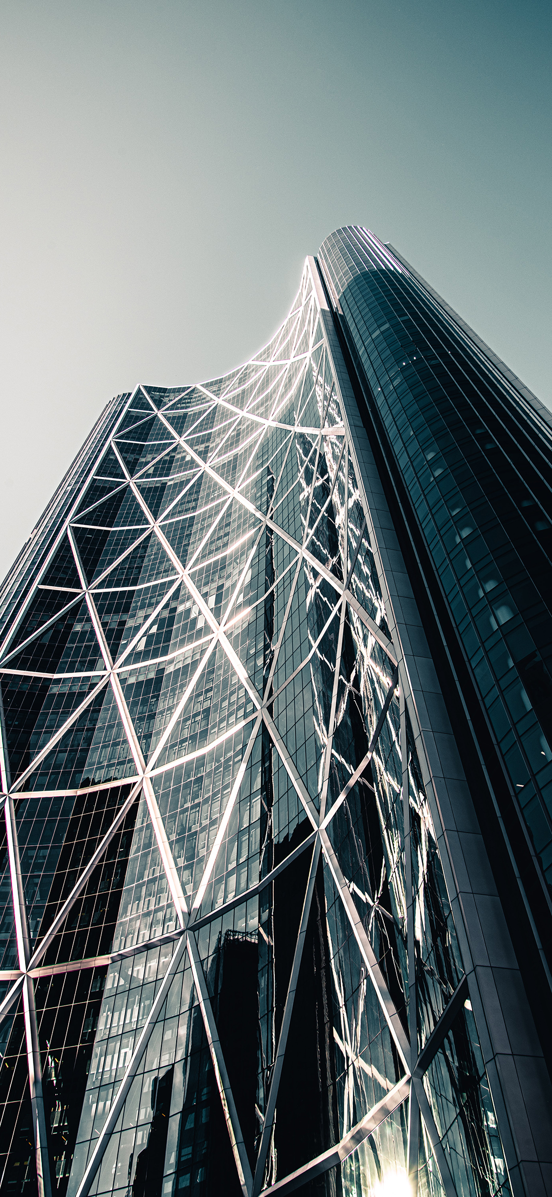 [2436×1125]建筑 大楼 城市 高楼大厦 苹果手机壁纸图片