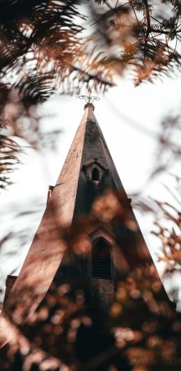 [2436x1125]建筑 尖角 塔状 设计 苹果手机壁纸图片