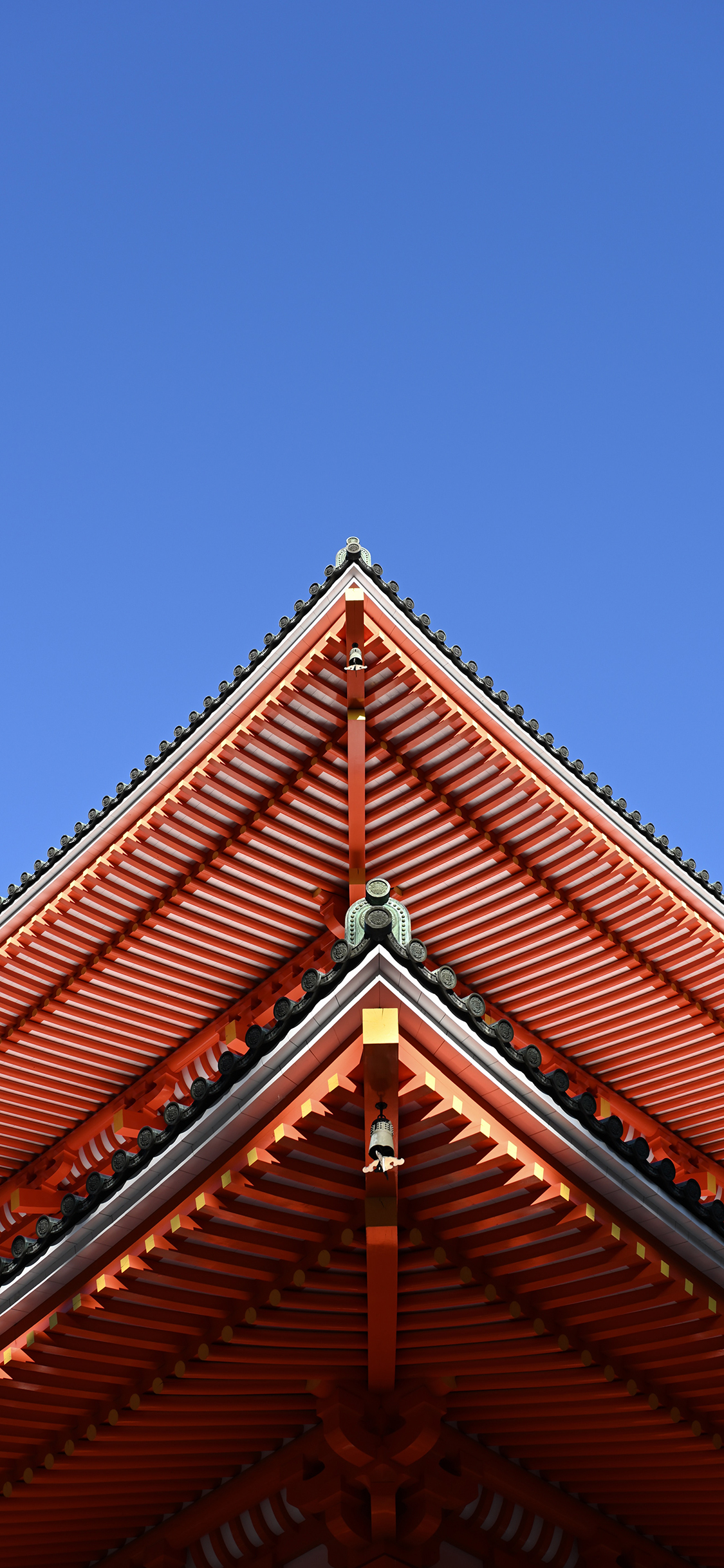 [2436×1125]建筑 屋檐 国风 古代 苹果手机壁纸图片