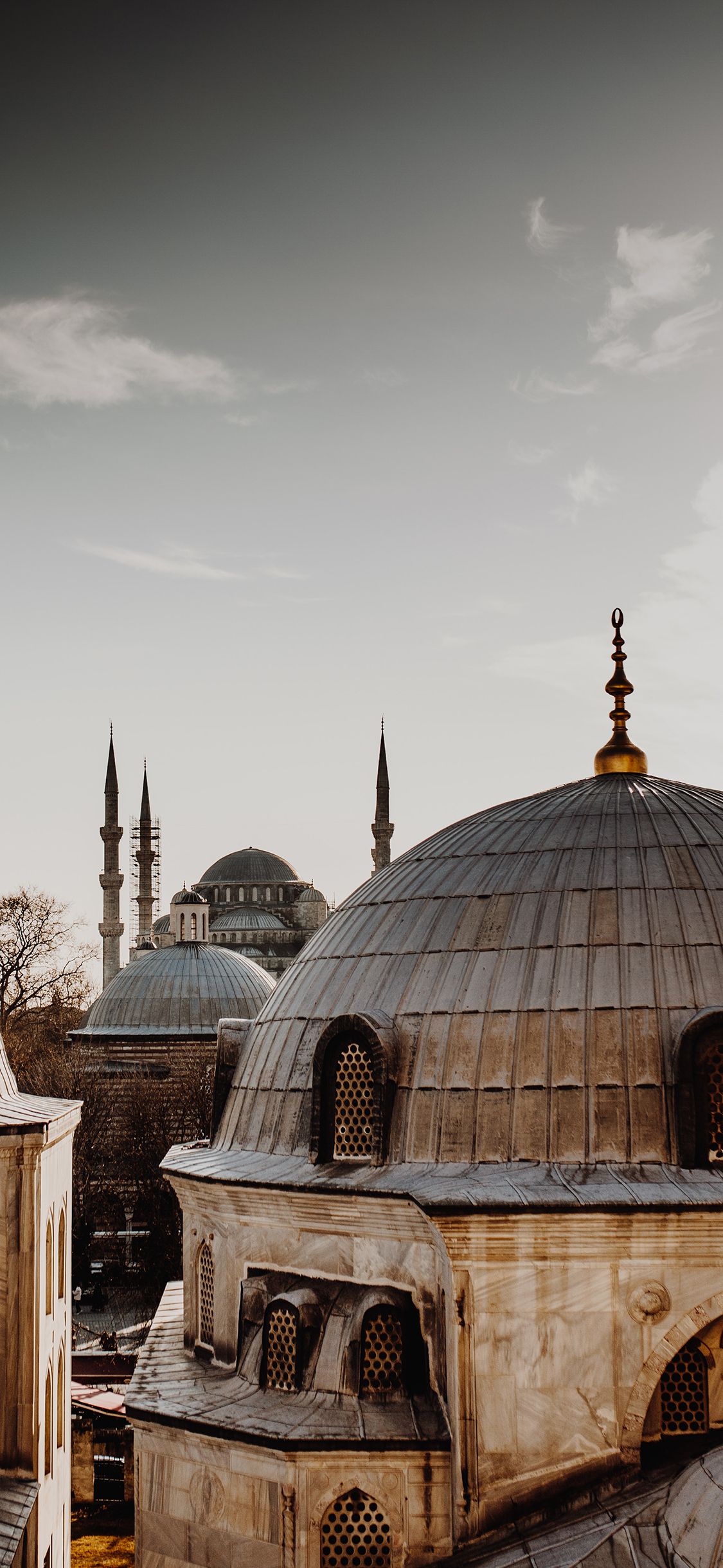 [2436×1125]建筑 屋顶 异国 异域风 城市 苹果手机壁纸图片