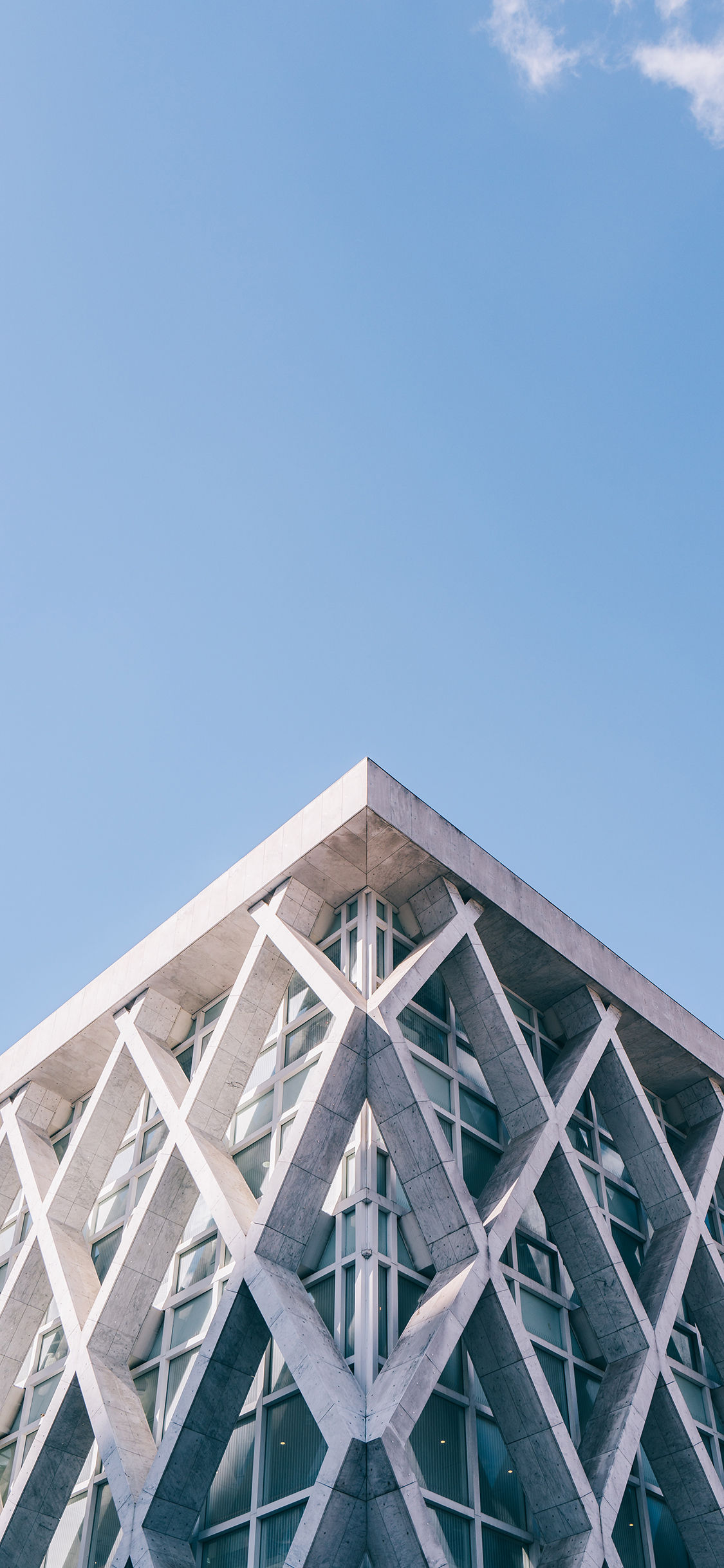 [2436×1125]建筑 户外 设计 蓝天 苹果手机壁纸图片