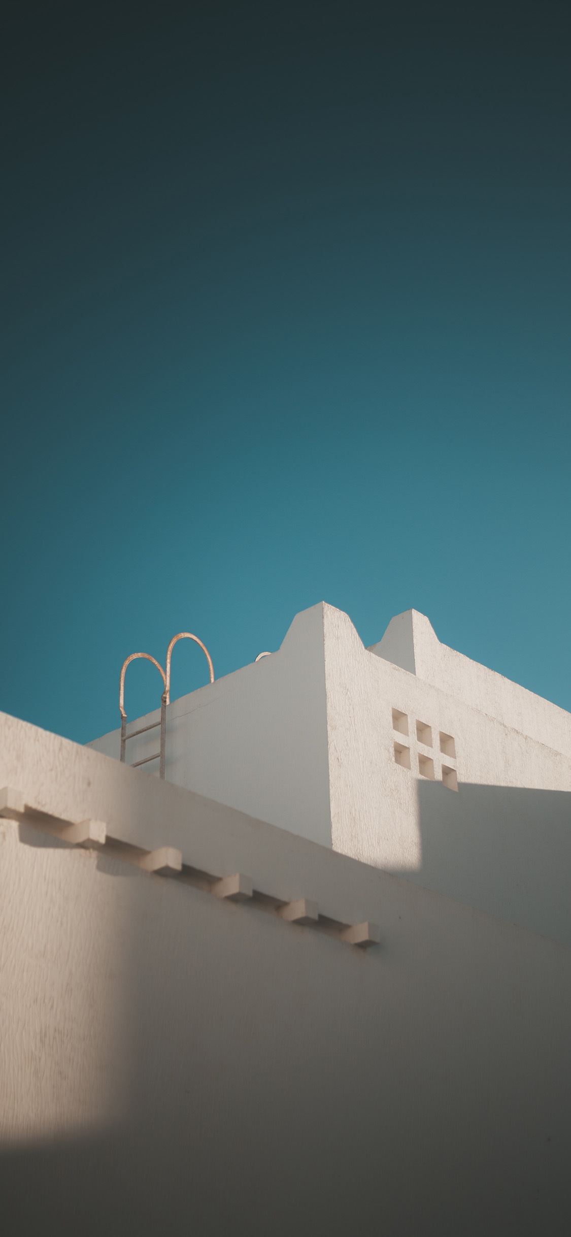 [2436×1125]建筑 房屋 梯子 简约 苹果手机壁纸图片