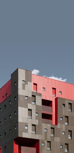 [2436x1125]建筑 房屋 楼房 几何 现代 苹果手机壁纸图片