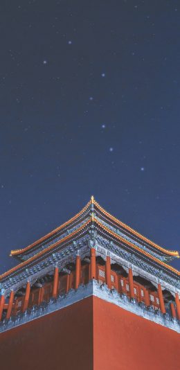 [2436x1125]建筑 故宫 建筑 城墙 苹果手机壁纸图片