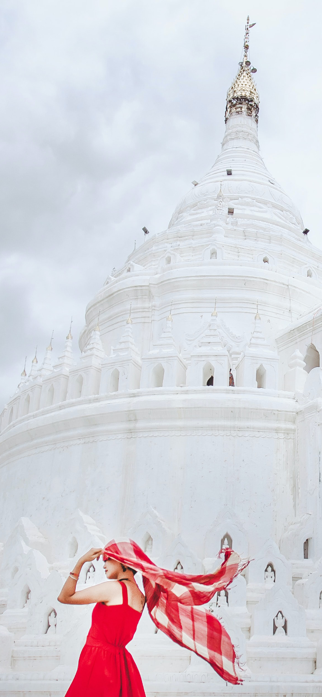 [2436×1125]建筑 景点 佛像 洁白 女孩写真 苹果手机壁纸图片