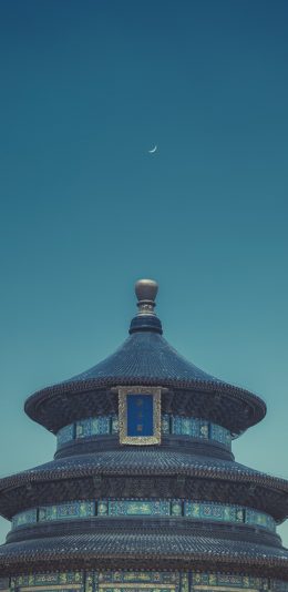 [2436x1125]建筑 景点 天坛 北京 苹果手机壁纸图片