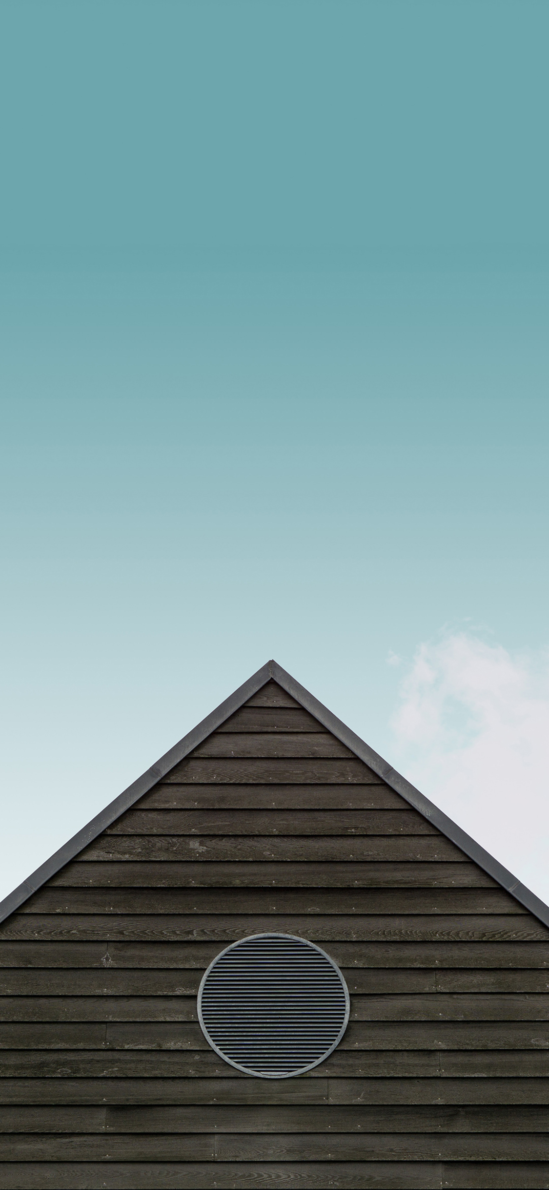 [2436×1125]建筑 木屋 三角 窗户 苹果手机壁纸图片