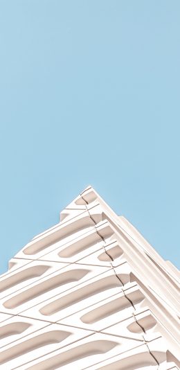 [2436x1125]建筑 楼房 设计 现代 蓝白 小清新 苹果手机壁纸图片