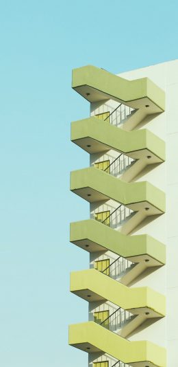 [2436x1125]建筑 楼梯 房屋 楼房 苹果手机壁纸图片