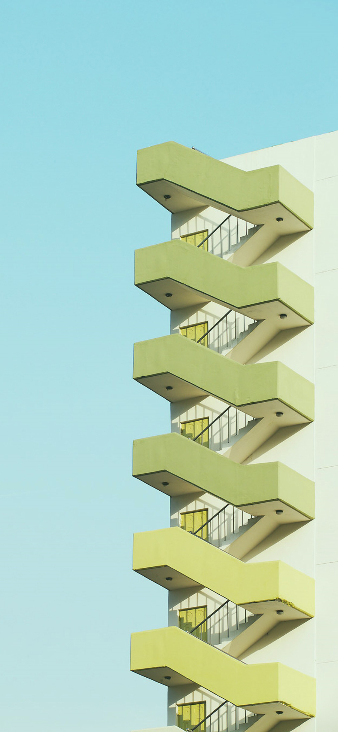 [2436×1125]建筑 楼梯 房屋 楼房 苹果手机壁纸图片