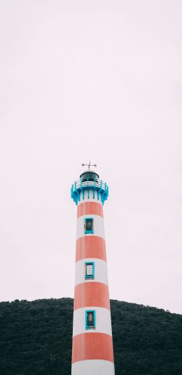 [2436x1125]建筑 灯塔 高处 远眺 苹果手机壁纸图片