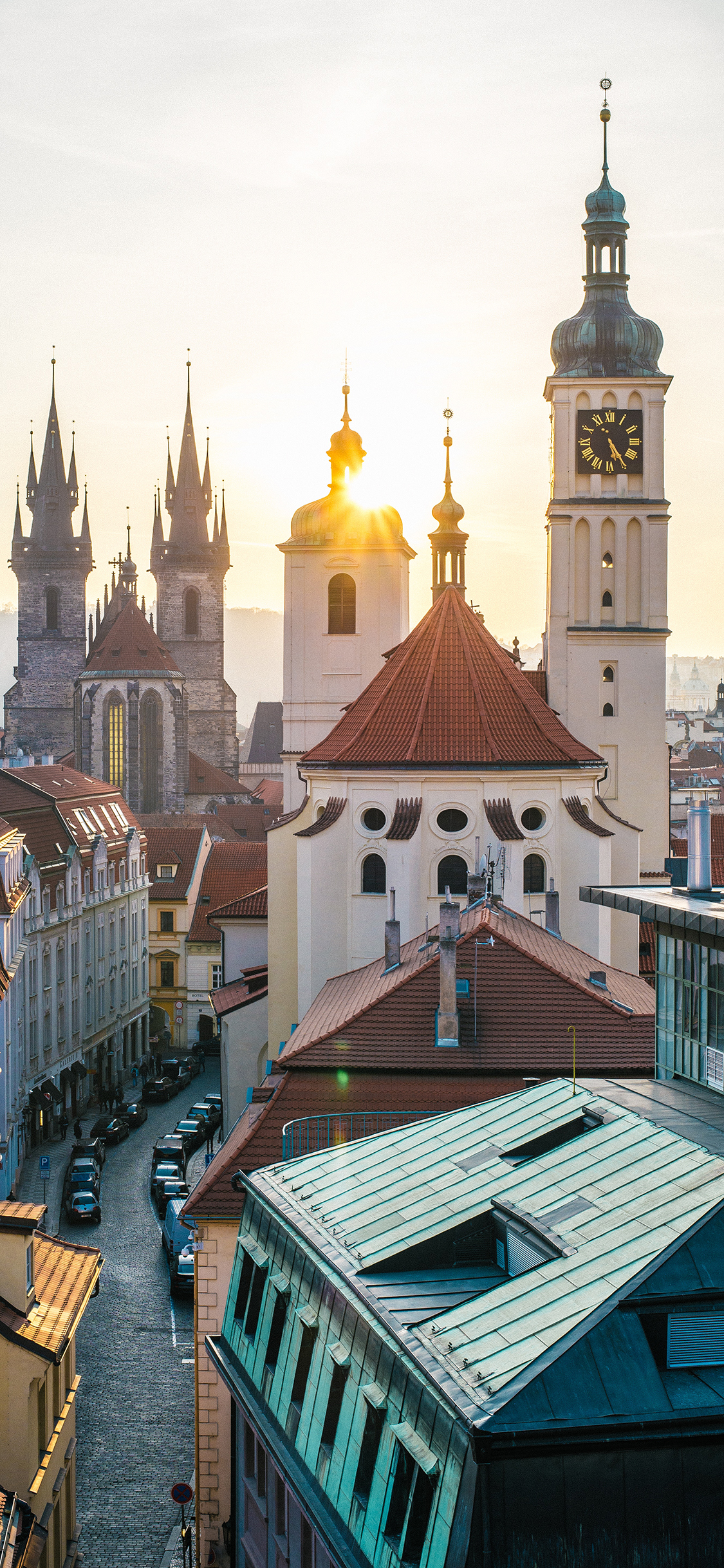 [2436×1125]建筑 特色 异域 夕阳 苹果手机壁纸图片