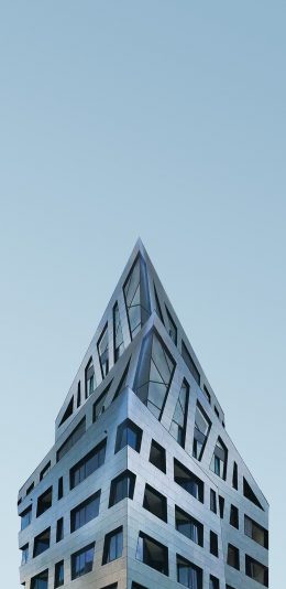 [2436x1125]建筑 现代 尖 幕墙 苹果手机壁纸图片