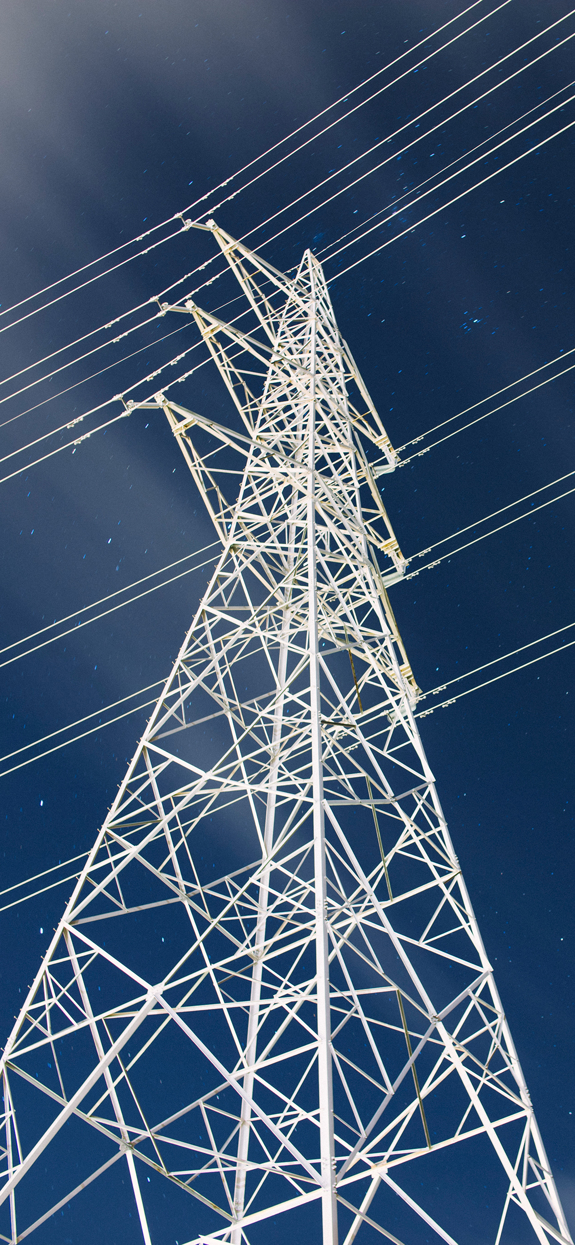 [2436×1125]建筑 电塔 电线 天空 苹果手机壁纸图片