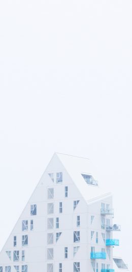 [2436x1125]建筑 简约 白 设计 创意 苹果手机壁纸图片