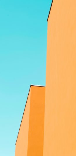 [2436x1125]建筑 简约 线条 色彩 现代 苹果手机壁纸图片