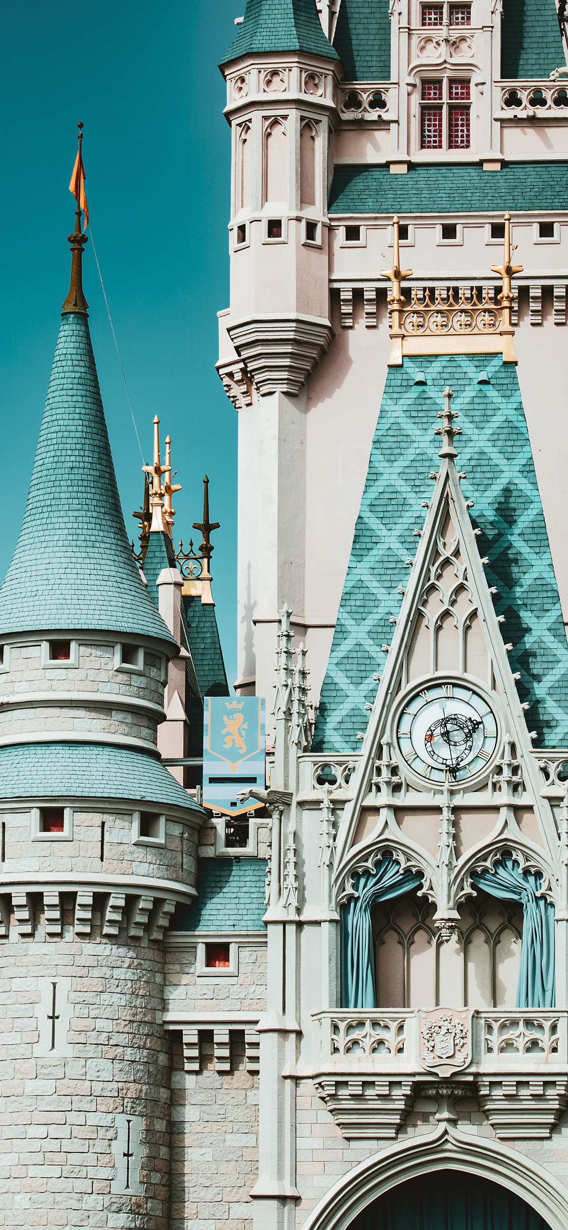 [2436×1125]建筑 英伦风 城堡 堡垒 苹果手机壁纸图片