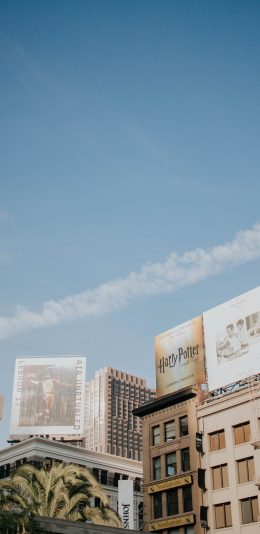 [2436x1125]建筑 街道 广告牌 城市 欧美 苹果手机壁纸图片