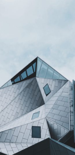 [2436x1125]建筑 高楼 不规则 几何 苹果手机壁纸图片