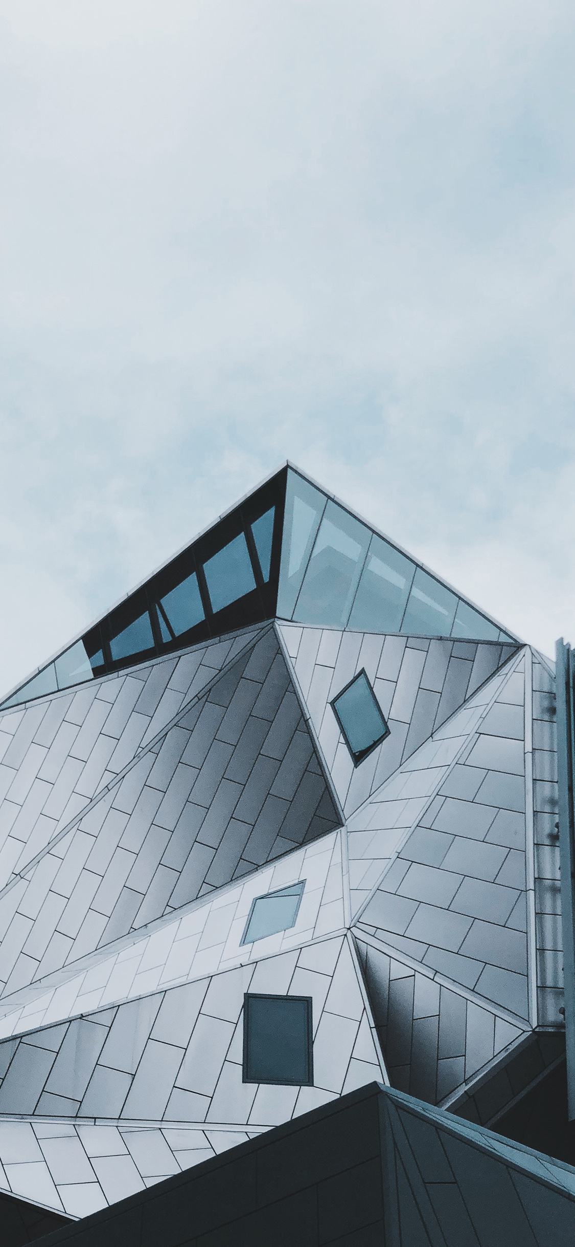 [2436×1125]建筑 高楼 不规则 几何 苹果手机壁纸图片