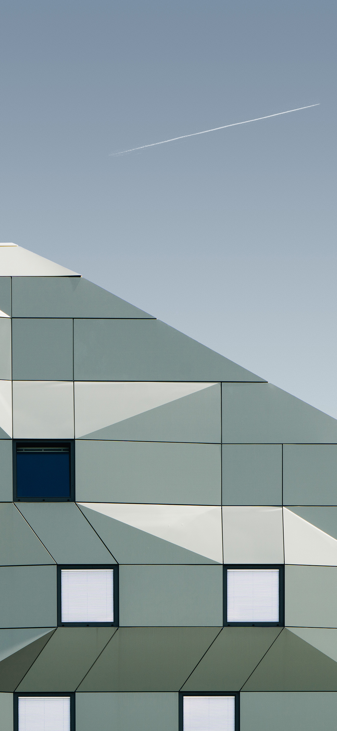 [2436×1125]建筑 高楼 几何 四方 苹果手机壁纸图片