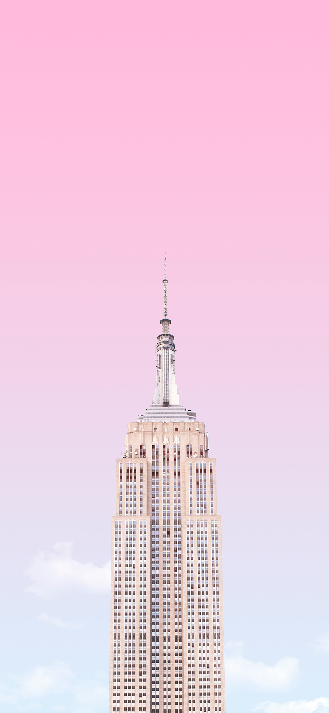 [2436×1125]建筑 高楼大厦 天空 渐变 苹果手机壁纸图片